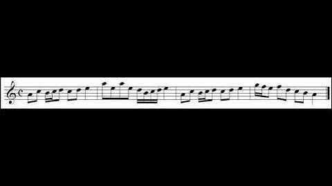 Teach yourself Scottish bagpipes scale exercise 5 - low pitch