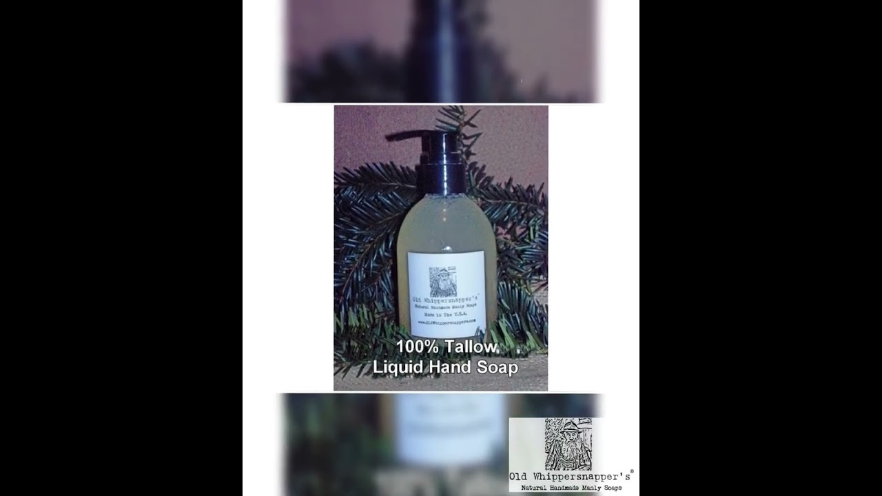 Pure Liquid Tallow Hand Soap - Gentle & Hydrating - 8 oz