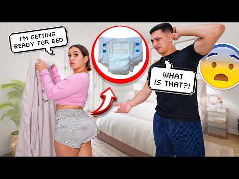 Wearing A DIAPER To Bed To See My Boyfriend’s Reaction! *HILARIOUS*