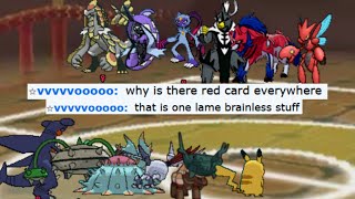 FULL RED CARD TROLL STALL TEAM DESTROYED THIS TOXIC NOOB ON POKEMON SHOWDOWN !!
