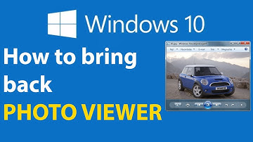 How to get Windows Photo Viewer back in Windows 10