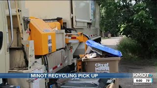 First recycling pickup for Minot