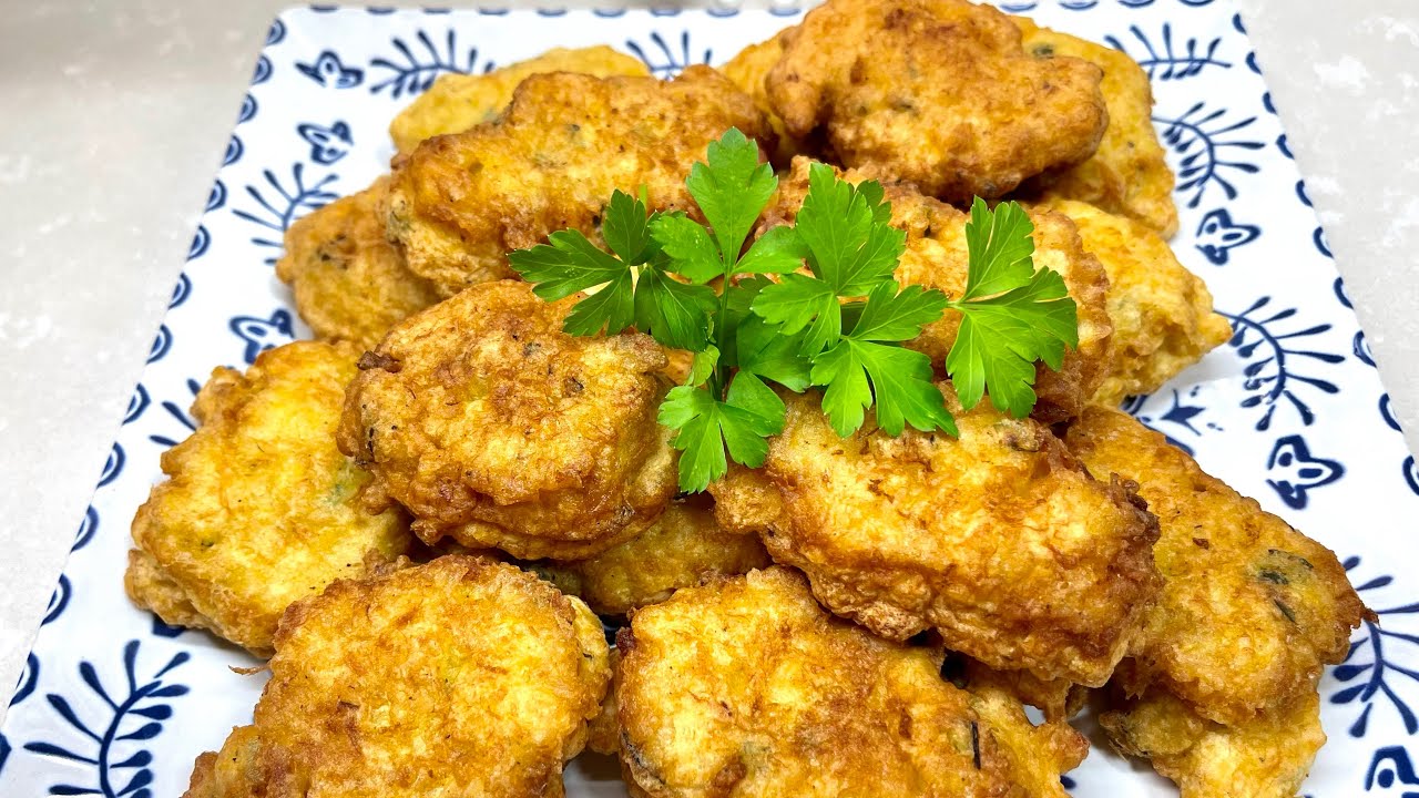 BOCADITOS DE BACALAO . ME LOS QUITAN DEL PLATO 👌👌👌