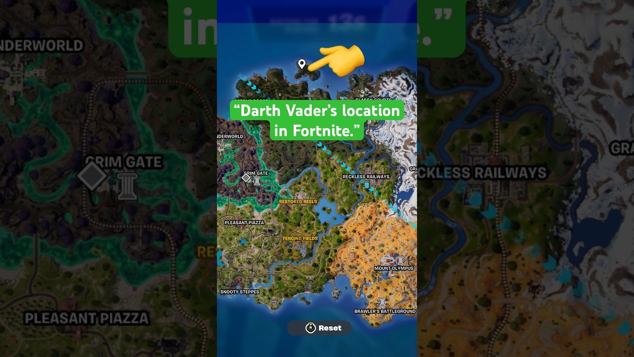 DARTH VADER'S MAP LOCATION FORTNITE MAY 2024 🤣 | Fortnite 