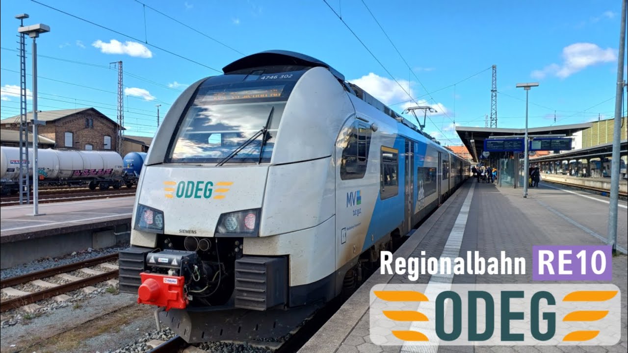 ODEG | Mitfahrt RE10: Stralsund Hbf - Pasewalk | Siemens Desiro ML (BR 4746)