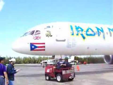 Puerto Rico flag on Iron Maiden's Airplane Ed Force One