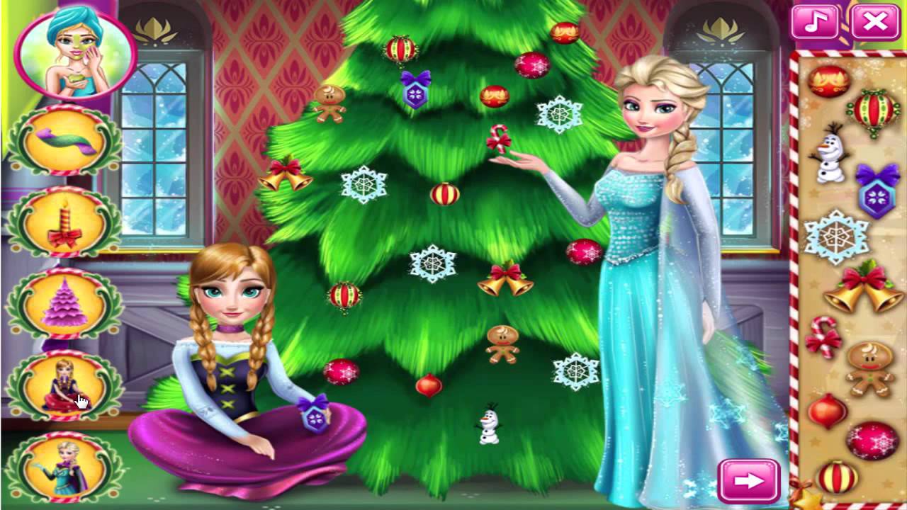 ♥ Frozen Perfect Christmas Tree ♥ Disney Princess Elsa Christmas Game