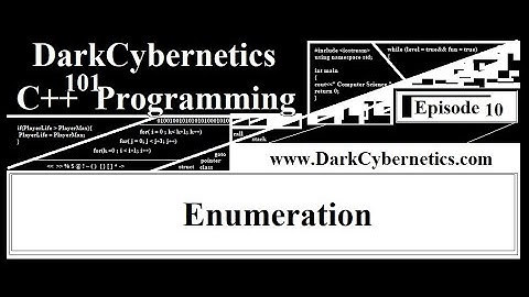 DarkCybernetics 101 C++ Programming Enumeration