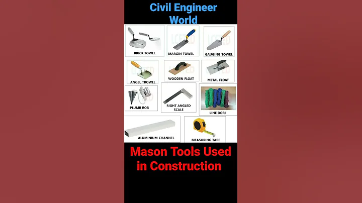 Mason Tools Used in construction || Civil Engineer World || #shorts