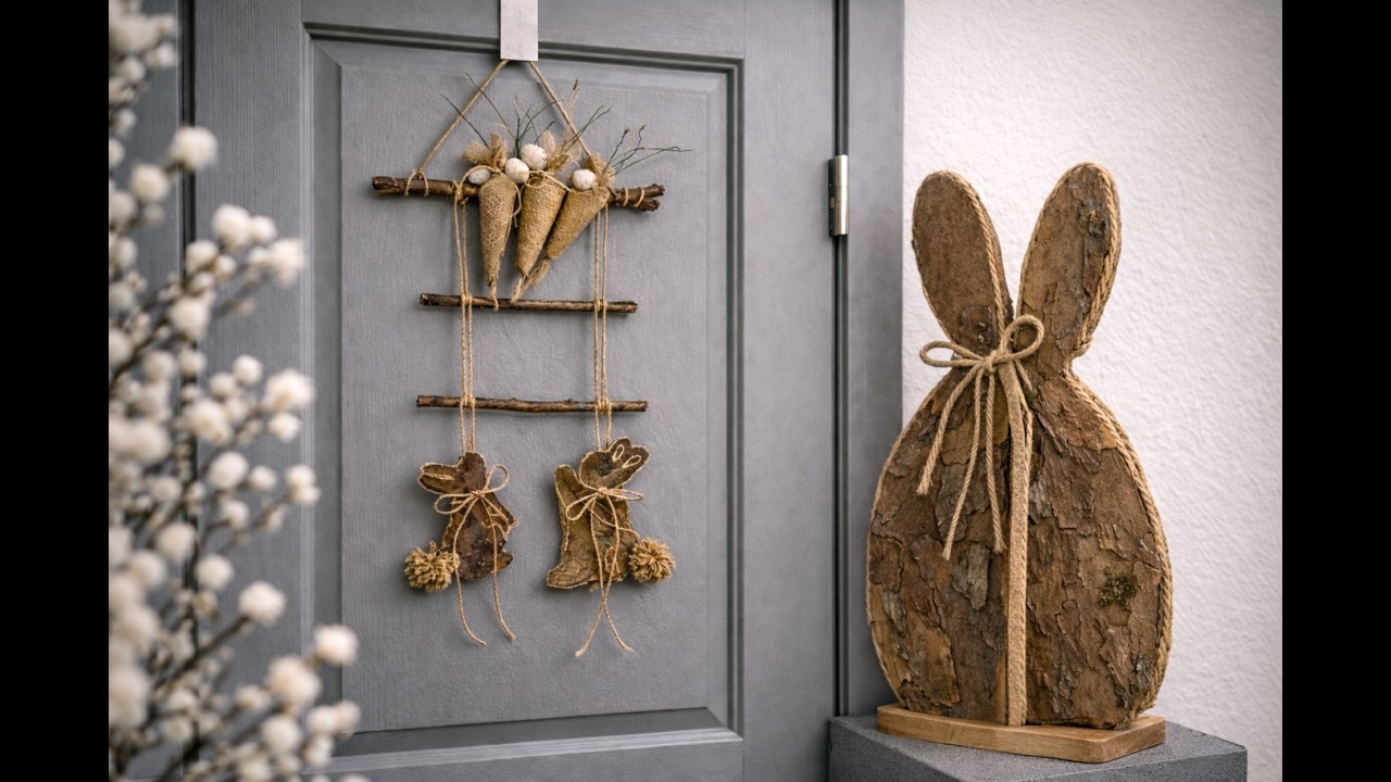 DIY Osterdeko vor der Haustür