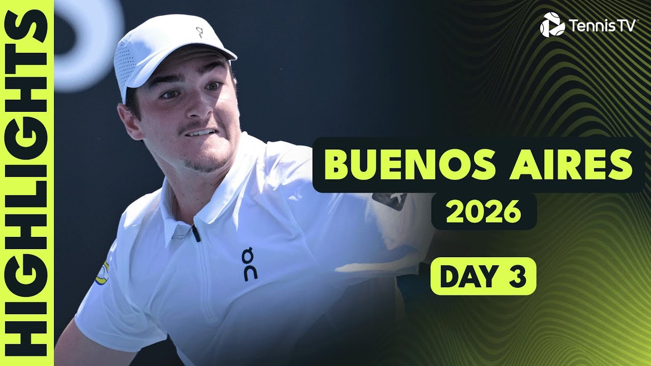 Fonseca Battles Tabilo; Cerundolo & Berrettini in Action | Buenos Aires 2026 Highlights Day 3