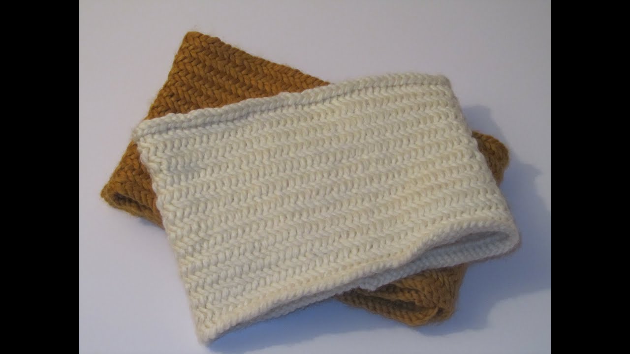 Tutorial: Herringbone Stitch in the Round - YouTube