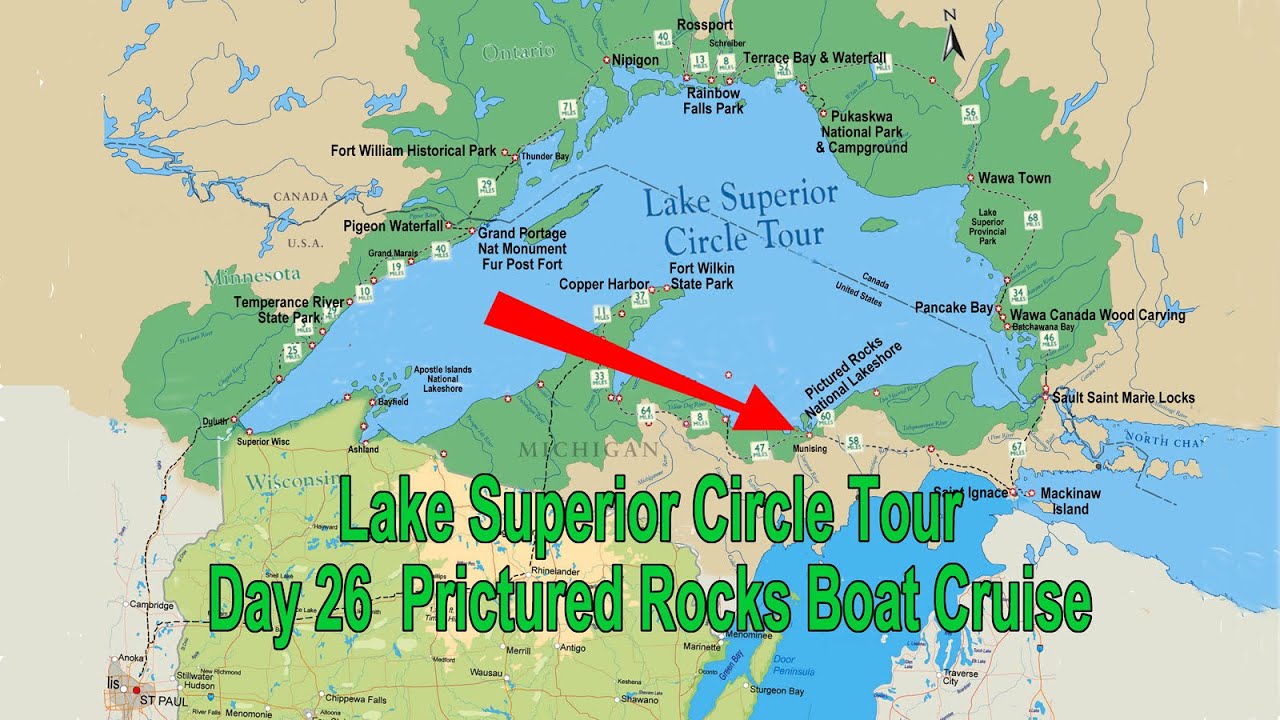 Pictured Rocks Boat Cruise, Michigan, July 26, Lake Superior Circle ...
