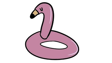 How To Draw A Flamingo Pool Float
