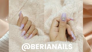 Lavender Chanel Ombre design / JL Essentials  Soft Gel Nail Extension / Lazada  shopee / Taglish Sub screenshot 4