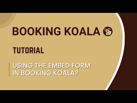 How to Embed a BookingKoala Form On Your Site
