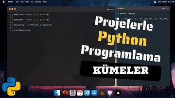 Projelerle Python Programlama | Kümeler