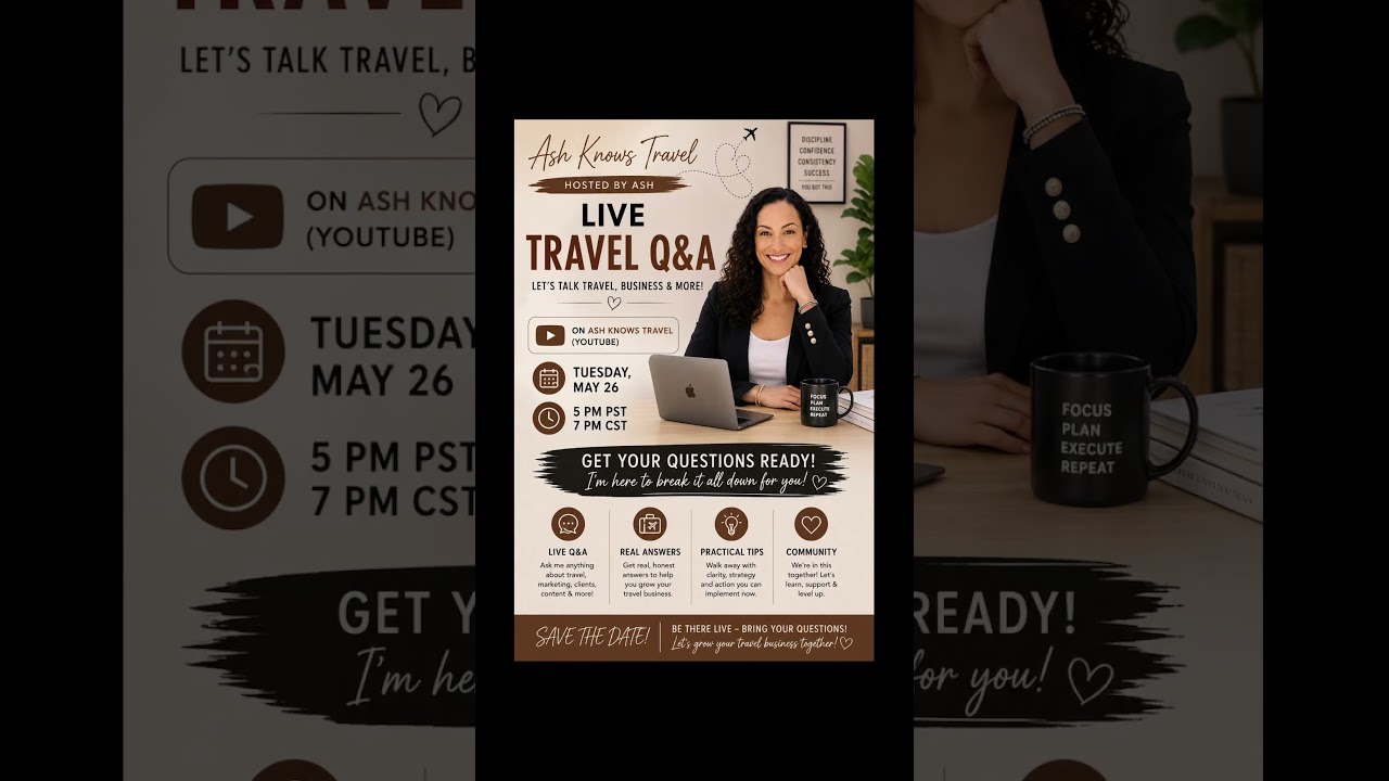 🚨 LIVE TRAVEL Q&A TOMORROW! ✈️ #travel #travelagent