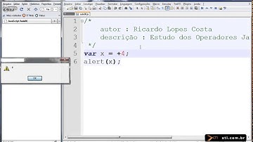 Universidade XTI - Curso Online JavaScript - Aula 09 - Operadores Matemáticos