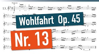 Franz Wohlfahrt - 60 Studies Op. 45 - Nr. 13