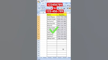 Add Hyphen Automatically in Excel 🔢 | Custom Format Trick 💡#excel #shorts #tricks