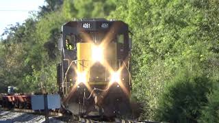 Solo CSX SD40-3 4061 Leads MOW Train C018-16 on 10/16/19