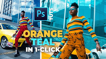 Orange and Teal Effect (in just 1 click) - Photoshop Tutorial
