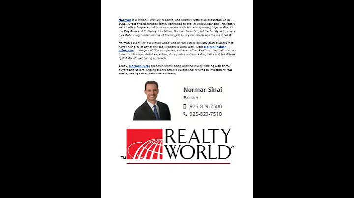 Know About Norman Sinai Real Estate Broker