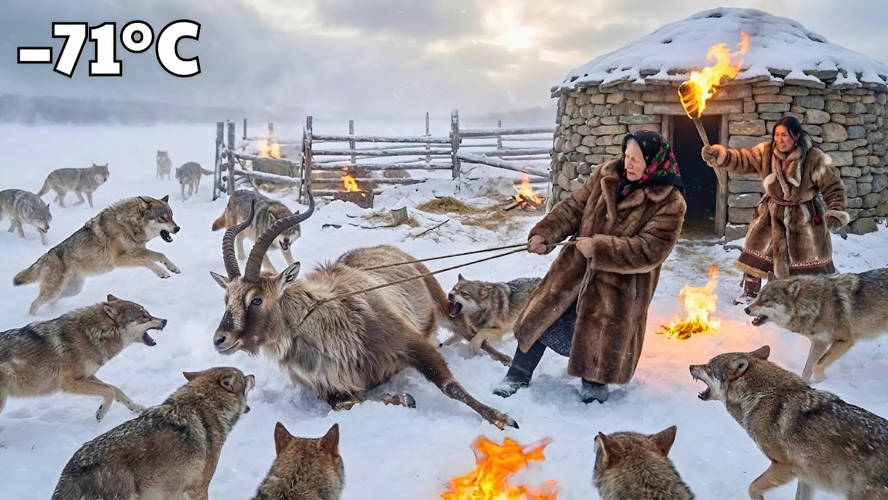 Surviving at –71°C | 90-Year-Old Widow and Grandchild Save Antelope from Wolf Pack