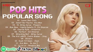 Billboard Hot 50 Songs of 2023 Miley Cyrus Ed Sheeran Maroon 5 Shawn Mendes Justin Bieber