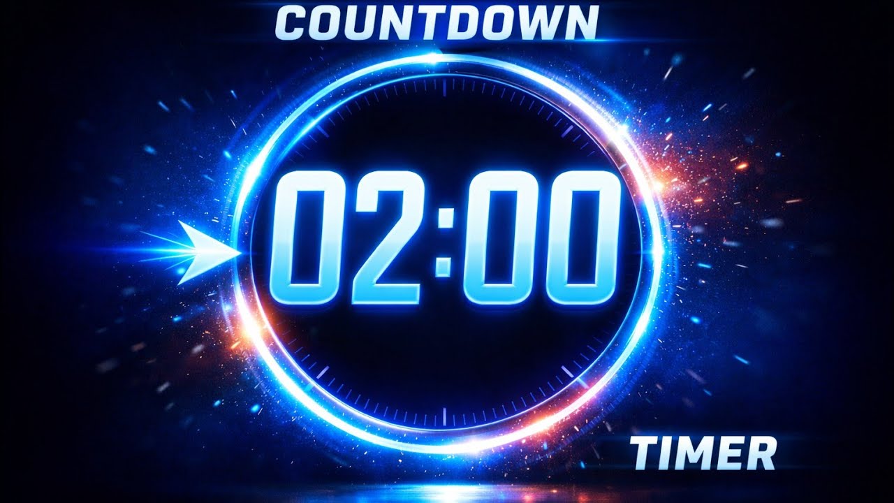 2 Minute Countdown Timer ⏳ | 120 Second Timer (No Sound) - YouTube