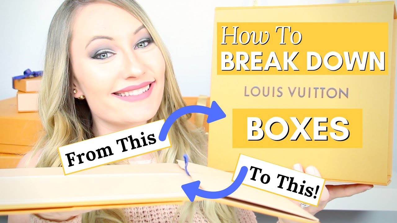 How To Collapse Louis Vuitton Box, No Damage