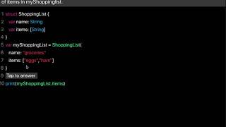 Learn Swift: How to update properties of a struct (Chapter 13 Lesson 6)