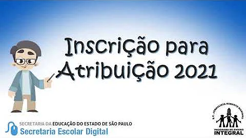 Como fazer a inscrição para atribuição de aulas 2021?