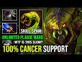 100% CANCER SUPPORT Endless Plague Ward Spam with Blade Mail + Scepter Poison DPS Venomancer Dota 2