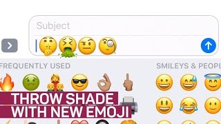 New emojis let you throw shade with style