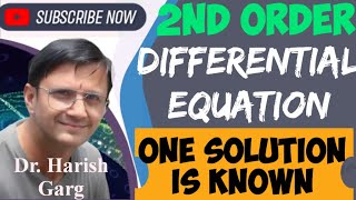 Solution of Differential Equation  - When One Solution is Known