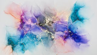 [98] Abstract Alcohol Ink Art - Wispy Style