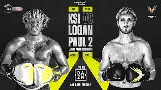 KSI vs. Logan Paul 2 Fight Press Conference!