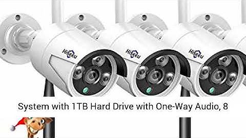 [Expandable 8CH] Hiseeu Wireless Security Camera System with 1TB Hard Drive with One-Way Audio