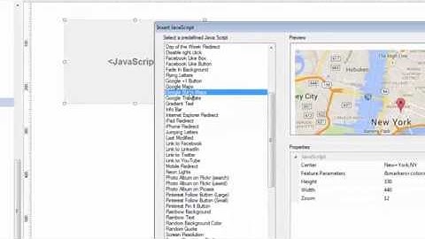 Adding a Google Map to a Web page