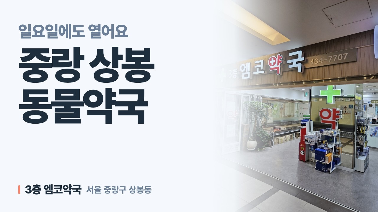 일요일에도 여는 서울 중랑구 상봉동 엠코약국