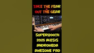 Superbooth 2025 Alesis Andromeda awesome pad #synth #electronicmusic #alesis  #music  #synthesizer