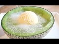 余ったメロンの皮でまるごとメロンクリームソーダの作り方【節約レシピ】 A Melon Soda Float Recipes｜Coris cooking