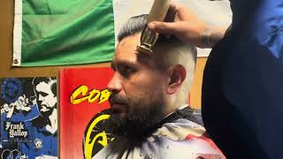 How to do a Comb over fade-  beard line up by The big kahuna barbershop and podcast 79 views 1 month ago 10 minutes, 2 seconds