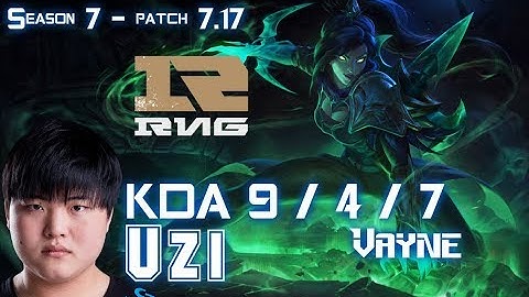 RNG Uzi VAYNE vs LUCIAN ADC - Patch 7.17 KR Ranked