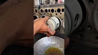 Piston Installation in Cylinder  Engine Rebuild Process #automobile #viral #shorts