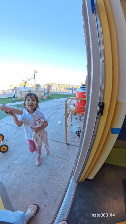 Chloe finished playing and was ready to return to class, but her things were heading outside.