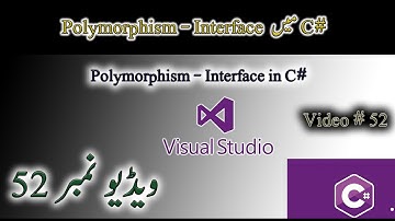 52 - Polymorphism-Interface in C# -Tutorials For Beginners Urdu/Hindi #polymorphism #urdu #interface