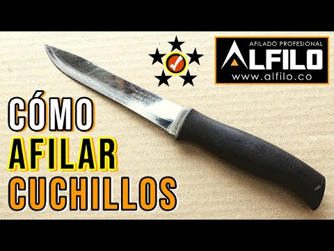 Afilar cuchillos en casa, ¡la técnica de los expertos!